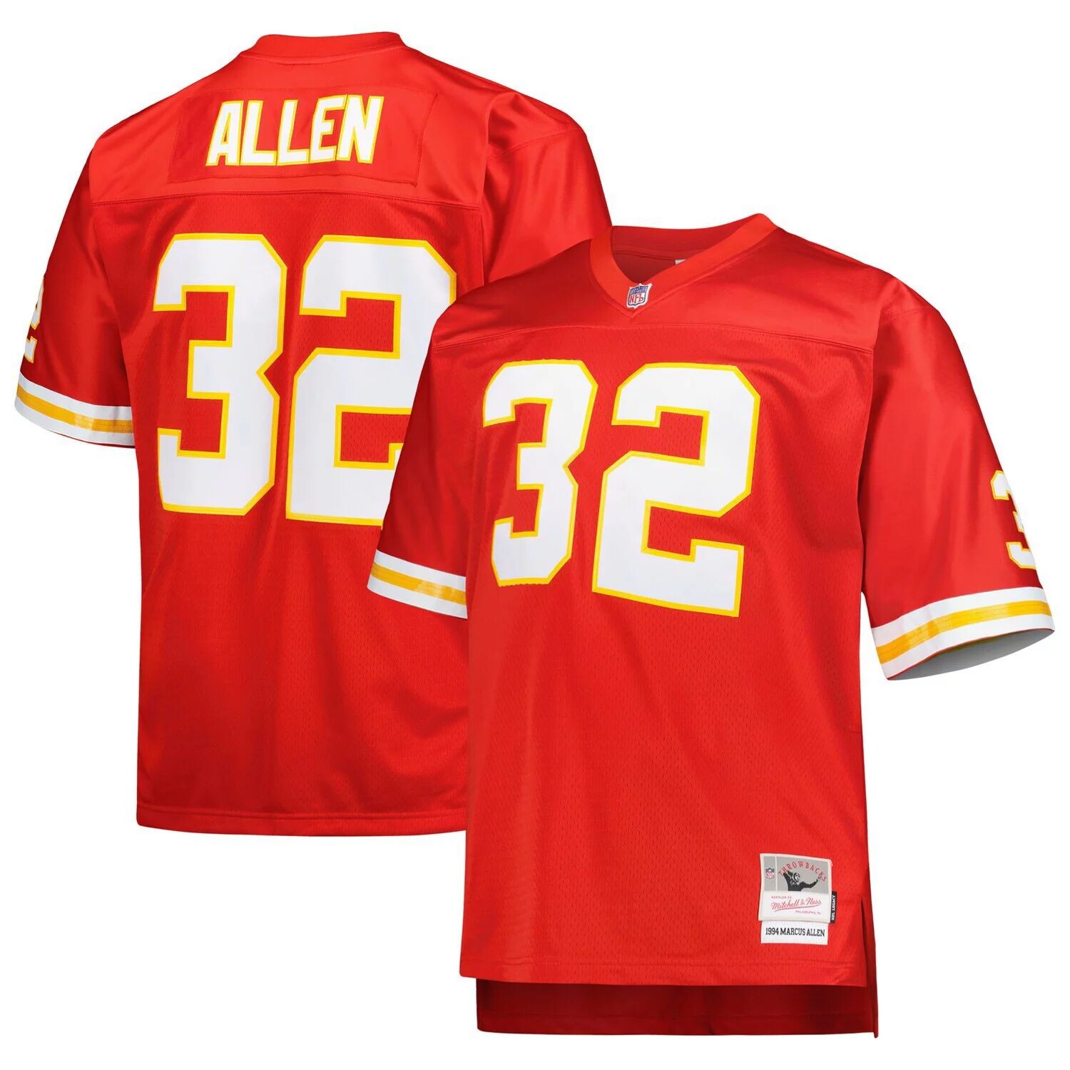 Мужская футболка Mitchell & Ness Marcus Allen Red Kansas City Chiefs Big & Tall 1994, реплика вышедшего на пенсию игрока
Мужская футболка Mitchell & Ness Marcus Allen Red Kansas City Chiefs Big & Tall 1994, реплика вышедшего на пенсию игрока