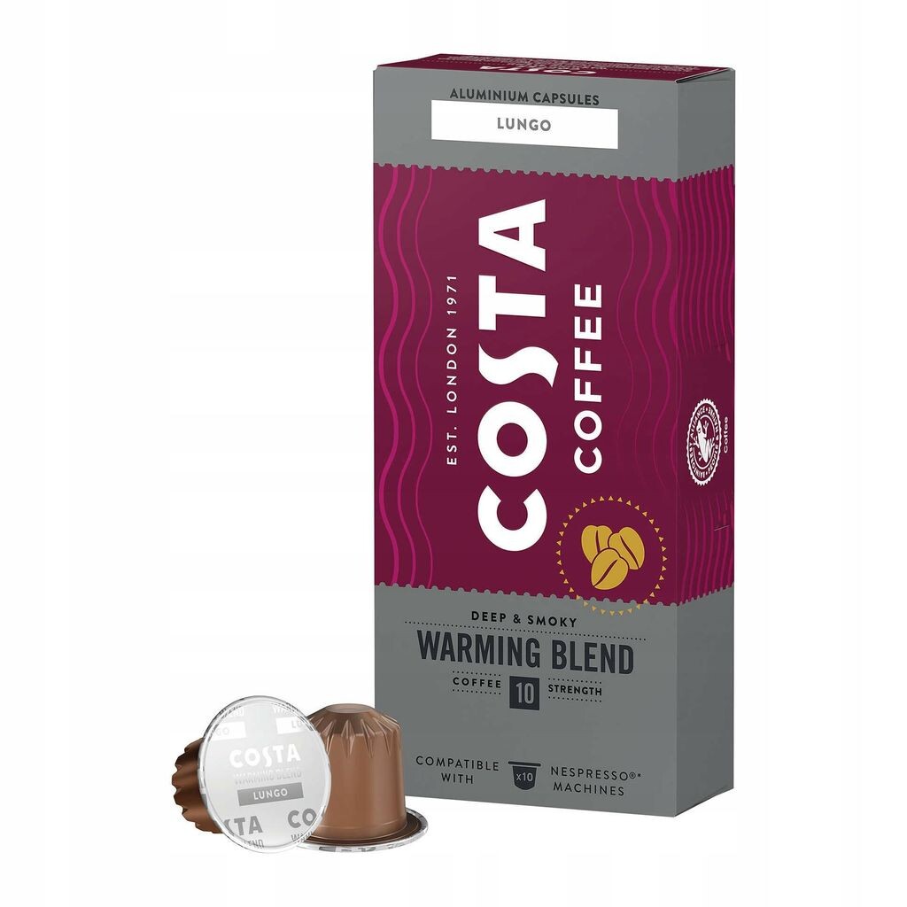 Кофе в капсулах Costa Coffee The Warming Blend, совместимый с Nespresso LUNGO, 10 капсул sarcia.eu
Кофе в капсулах Costa Coffee The Warming Blend, совместимый с Nespresso LUNGO, 10 капсул sarcia.eu