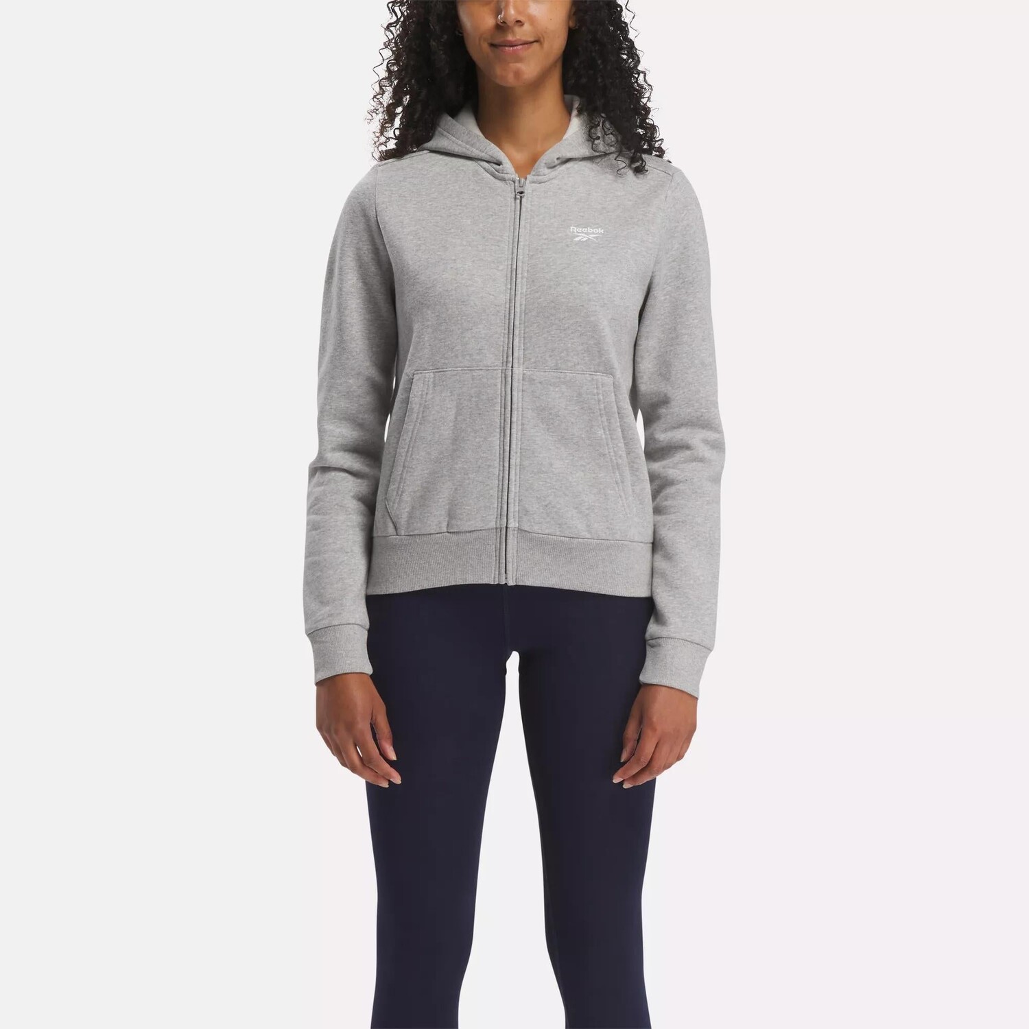 Флисовая толстовка с молнией во всю длину Reebok Identity Small Logo, цвет Medium Grey Heather
Флисовая толстовка с молнией во всю длину Reebok Identity Small Logo, цвет Medium Grey Heather