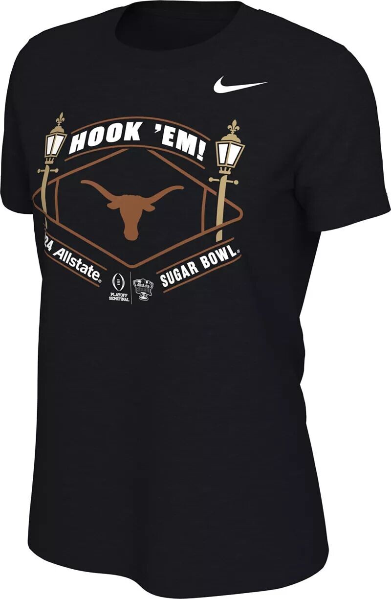 Женская футболка Nike для студенческого футбола Playoff Sugar Bowl Texas Longhorns сезона 2023–2024 гг.
Женская футболка Nike для студенческого футбола Playoff Sugar Bowl Texas Longhorns сезона 2023–2024 гг.