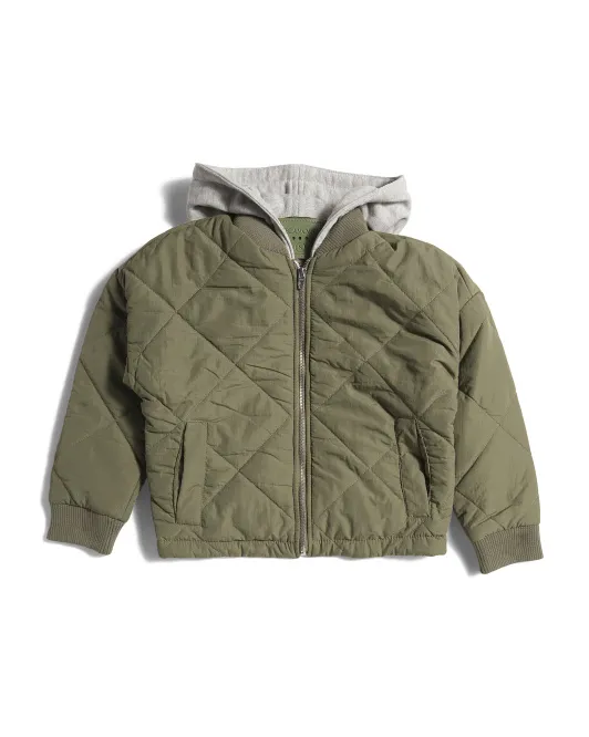 Стеганая куртка с капюшоном для больших девочек Blank Nyc, цвет Multi
Стеганая куртка с капюшоном для больших девочек Blank Nyc, цвет Multi