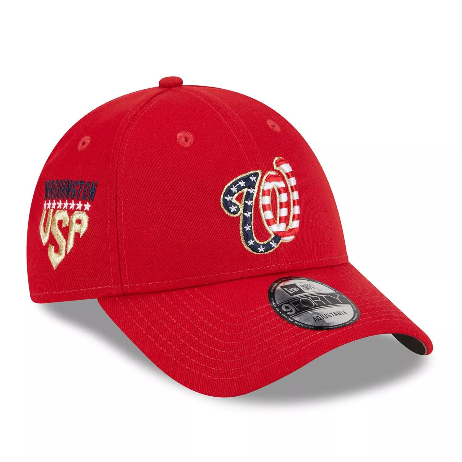 Мужская регулируемая кепка New Era Red Washington Nationals 2023 Четвертое июля 9FORTY
Мужская регулируемая кепка New Era Red Washington Nationals 2023 Четвертое июля 9FORTY