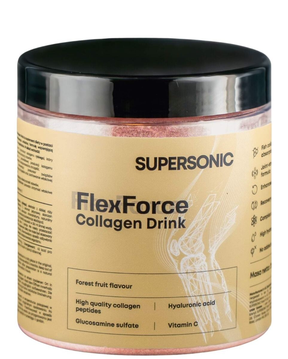 Коллагеновый порошок Supersonic Flex Force Collagen Drink Owoce Leśne, 216 g
Коллагеновый порошок Supersonic Flex Force Collagen Drink Owoce Leśne, 216 g