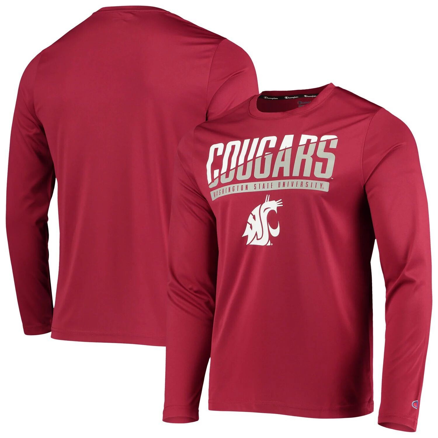 Мужская малиновая футболка Washington State Cougars с надписью Slash с длинными рукавами Champion
Мужская малиновая футболка Washington State Cougars с надписью Slash с длинными рукавами Champion