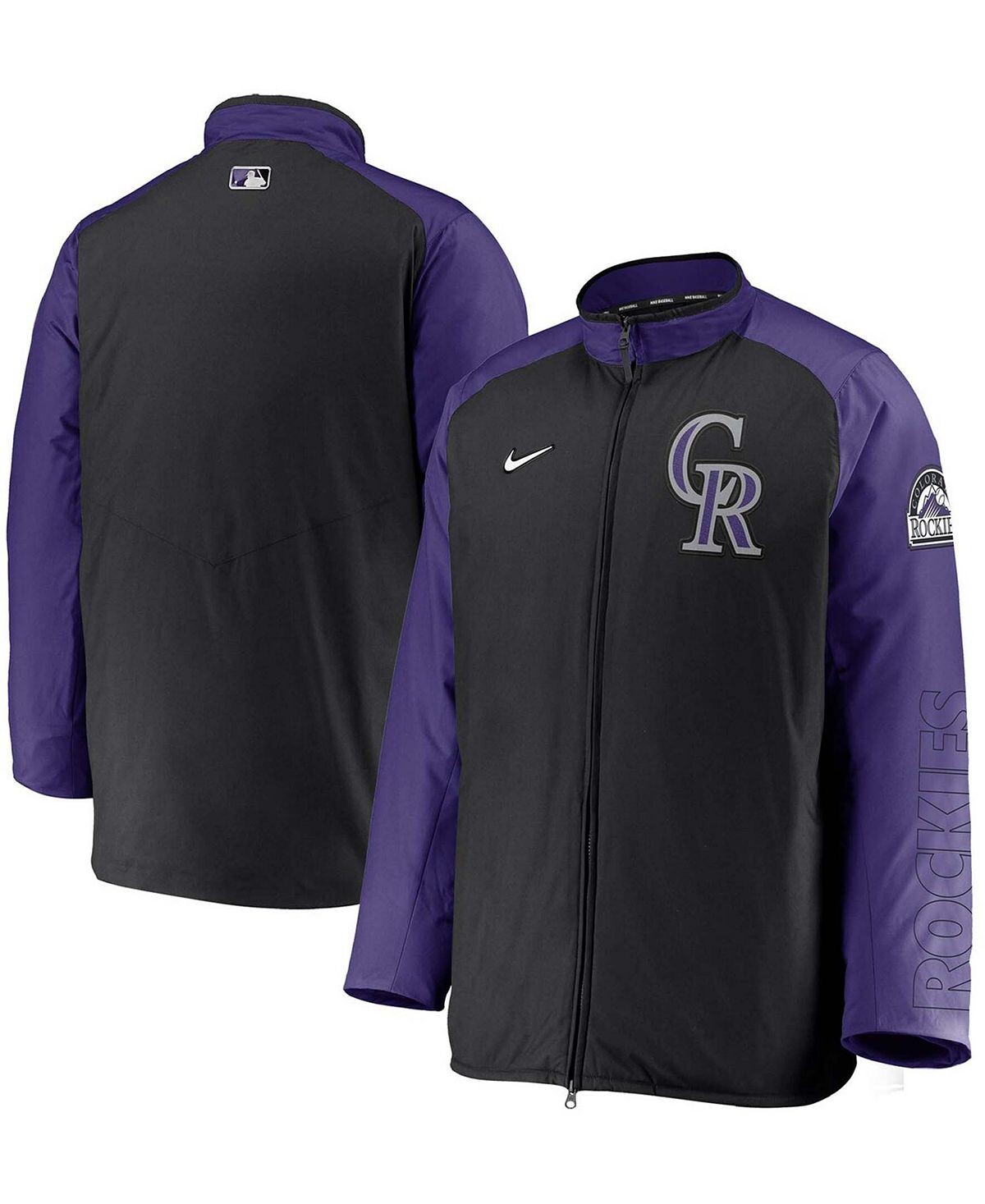 Мужская черная куртка с молнией во всю длину Colorado Rockies Authentic Collection Dugout Nike
Мужская черная куртка с молнией во всю длину Colorado Rockies Authentic Collection Dugout Nike