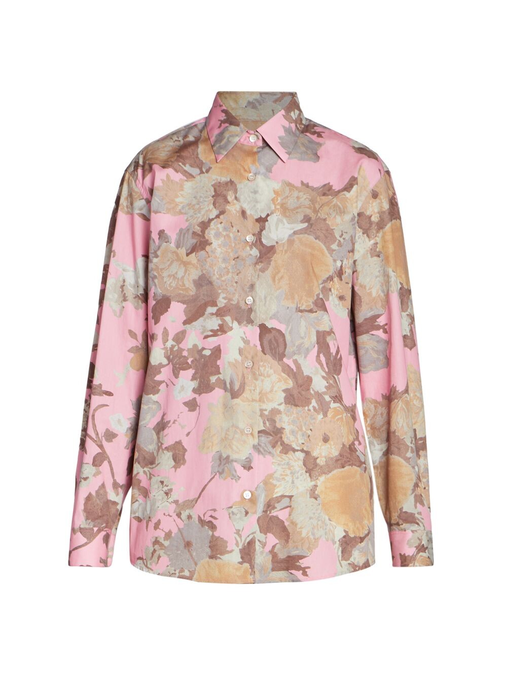 Хлопковая рубашка на пуговицах с цветочным принтом Clavelly Dries Van Noten, розовый
Хлопковая рубашка на пуговицах с цветочным принтом Clavelly Dries Van Noten, розовый