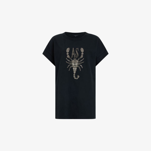 Футболка scorpion imogen boy из органического хлопка, украшенная бусинами Allsaints, черный
Футболка scorpion imogen boy из органического хлопка, украшенная бусинами Allsaints, черный