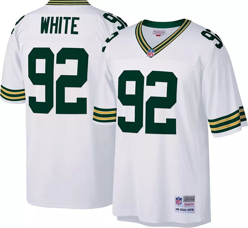 Мужская футболка Mitchell & Ness Green Bay Packers Reggie White № 92, белая, 1996 г.
Мужская футболка Mitchell & Ness Green Bay Packers Reggie White № 92, белая, 1996 г.