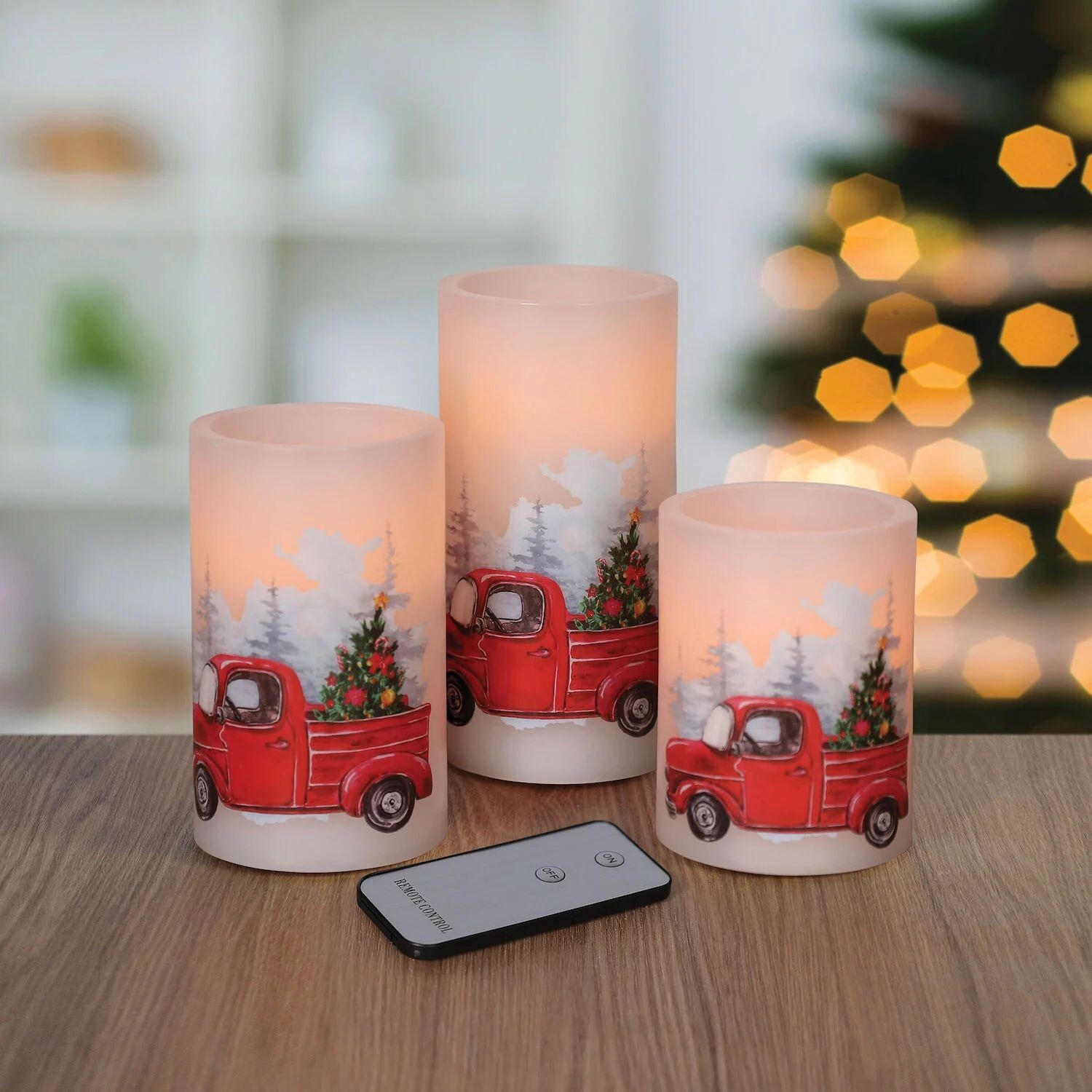 Fitz & Floyd LED Christmas Truck Беспламенная колонная свеча, набор из 3 предметов
Fitz & Floyd LED Christmas Truck Беспламенная колонная свеча, набор из 3 предметов