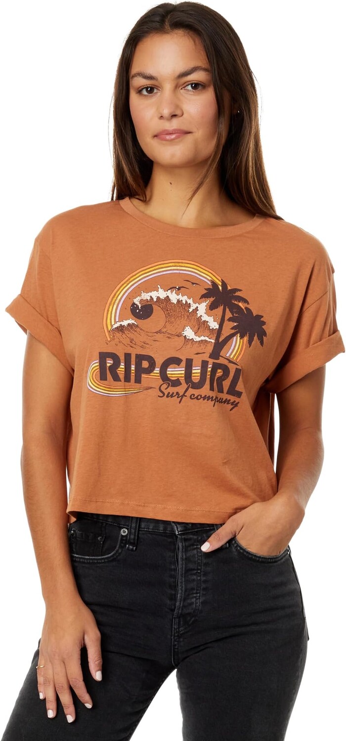 Укороченная футболка с короткими рукавами Rainbow Waves Rip Curl, светло-коричневый
Укороченная футболка с короткими рукавами Rainbow Waves Rip Curl, светло-коричневый