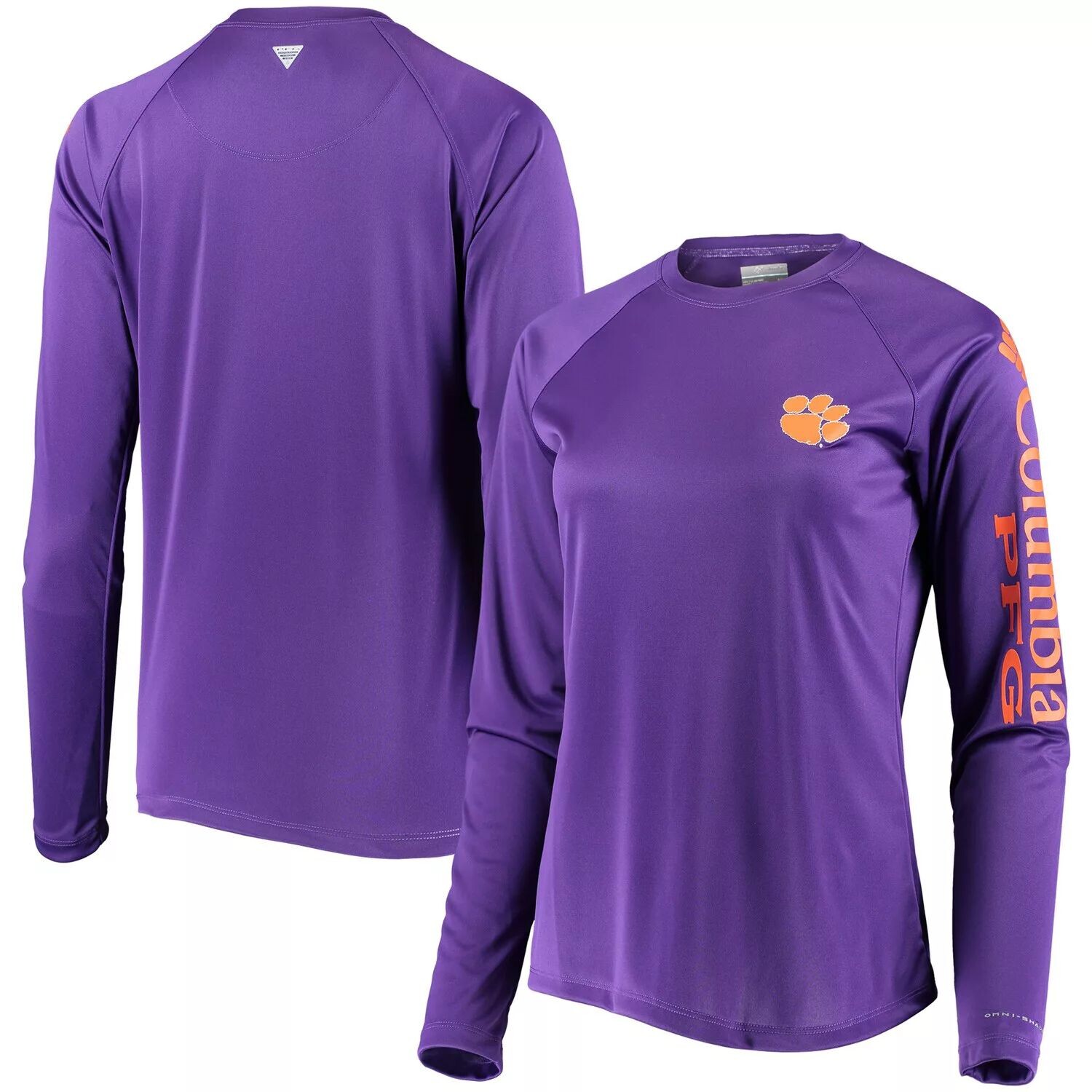 Женская фиолетовая футболка с длинными рукавами Columbia Clemson Tigers PFG Tidal Omni-Shade, Фиолетовый
Женская фиолетовая футболка с длинными рукавами Columbia Clemson Tigers PFG Tidal Omni-Shade, Фиолетовый