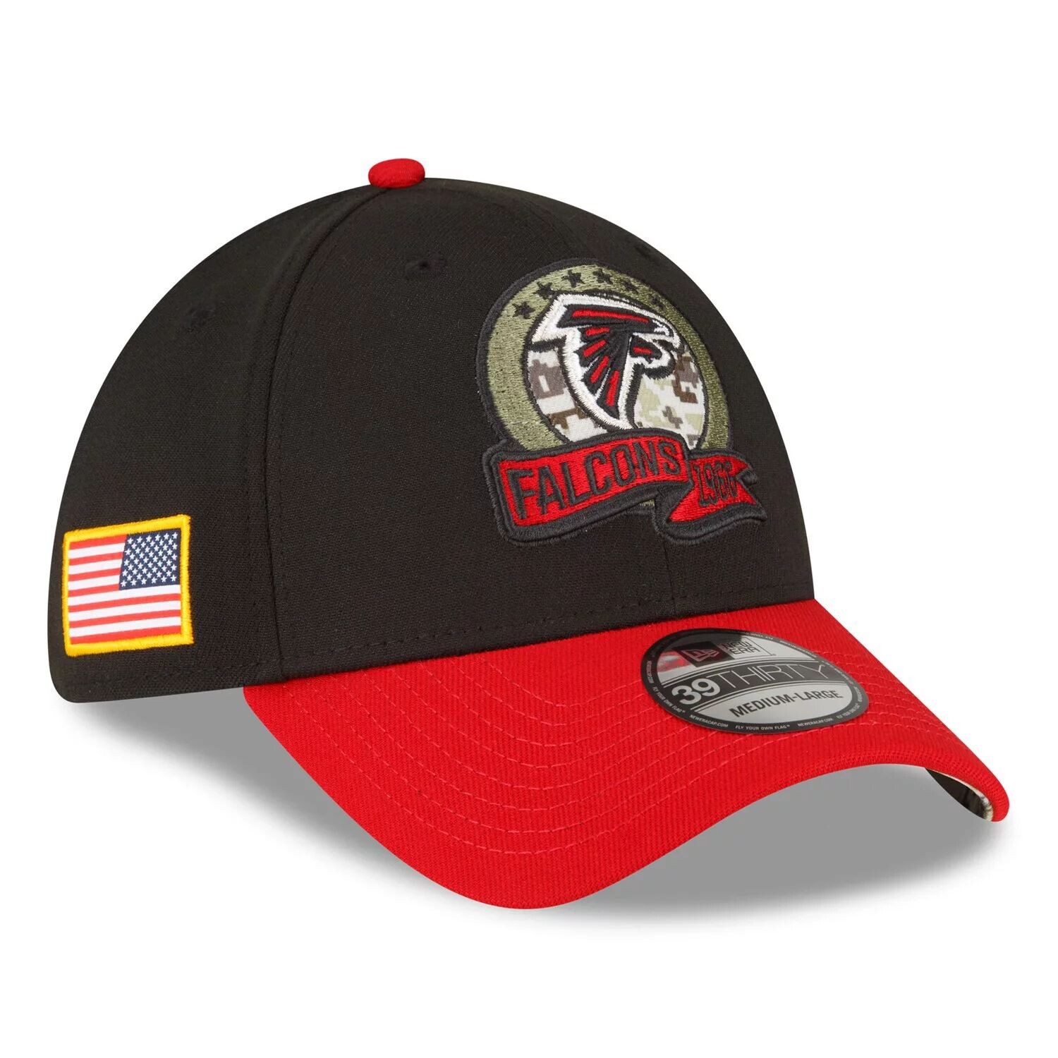 Мужская черная/красная мужская кепка New Era Atlanta Falcons 2022 Salute To Service 39THIRTY Flex Hat
Мужская черная/красная мужская кепка New Era Atlanta Falcons 2022 Salute To Service 39THIRTY Flex Hat
