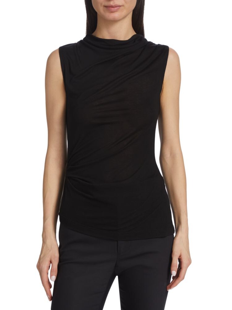 Драпированный асимметричный топ без рукавов Scala Helmut Lang, цвет Basalt Black
Драпированный асимметричный топ без рукавов Scala Helmut Lang, цвет Basalt Black