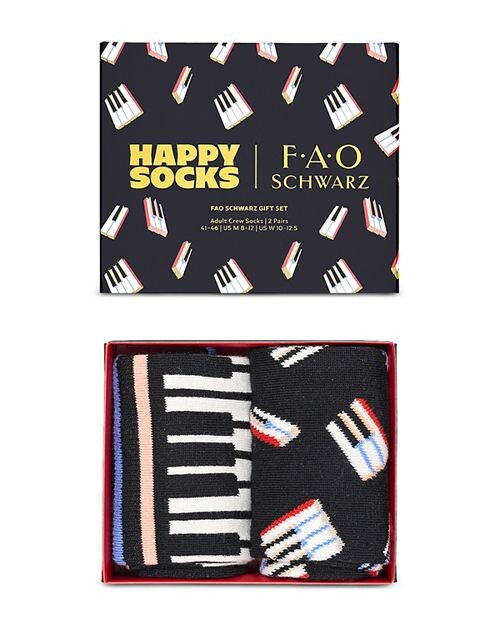 Подарочный набор носков Piano Crew из коллекции FAO Schwarz, 2 шт. Happy Socks, цвет Multi
Подарочный набор носков Piano Crew из коллекции FAO Schwarz, 2 шт. Happy Socks, цвет Multi