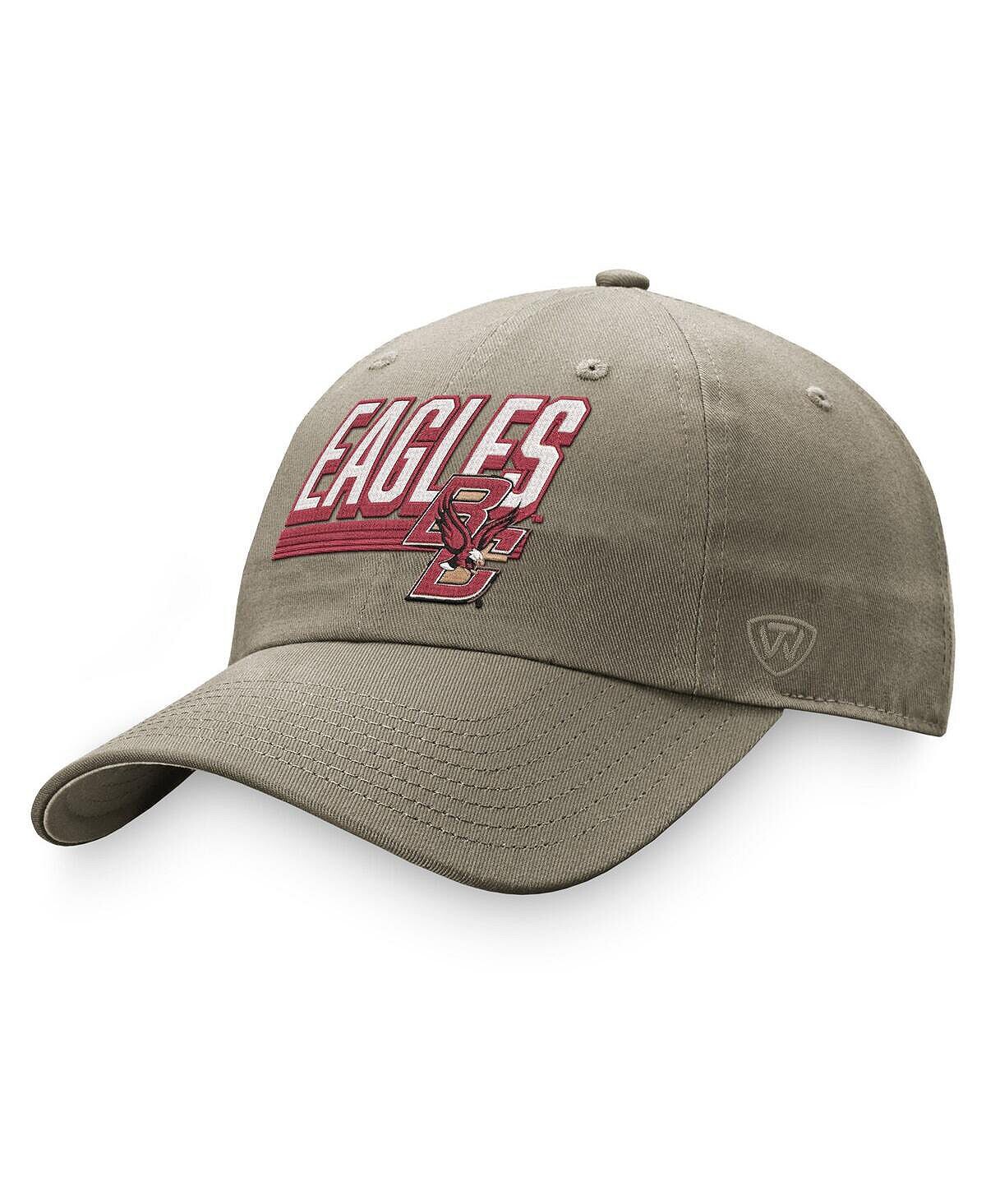 Мужская регулируемая кепка цвета хаки Boston College Eagles Slice Top of the World
Мужская регулируемая кепка цвета хаки Boston College Eagles Slice Top of the World