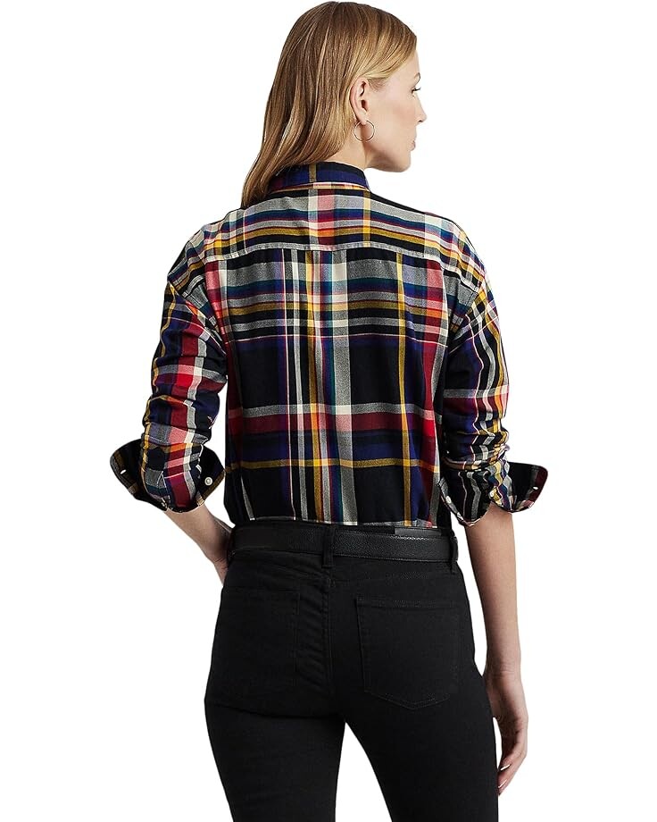 Рубашка LAUREN Ralph Lauren Checked Plaid Cotton Twill Shirt, цвет Black/Red Multi
Рубашка LAUREN Ralph Lauren Checked Plaid Cotton Twill Shirt, цвет Black/Red Multi