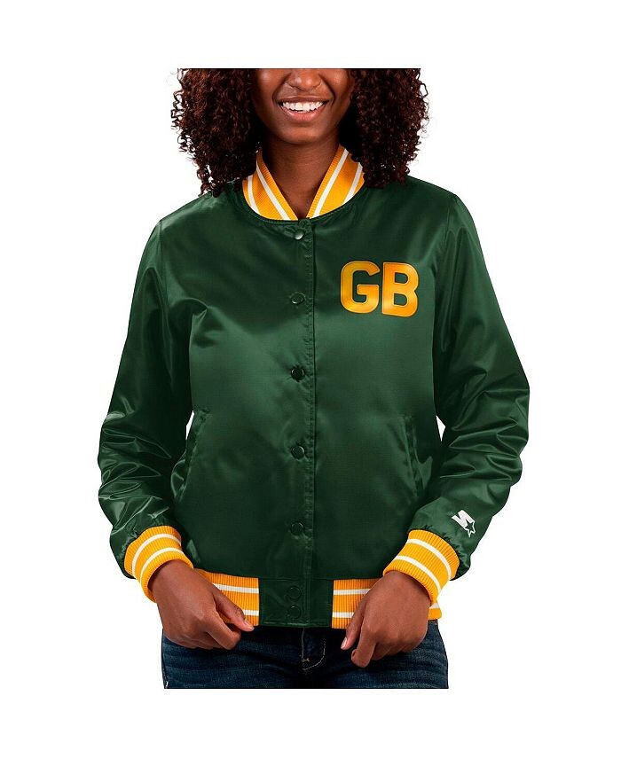 Женская атласная университетская куртка с длинными кнопками Green Bay Packers Full Count Starter, зеленый
Женская атласная университетская куртка с длинными кнопками Green Bay Packers Full Count Starter, зеленый