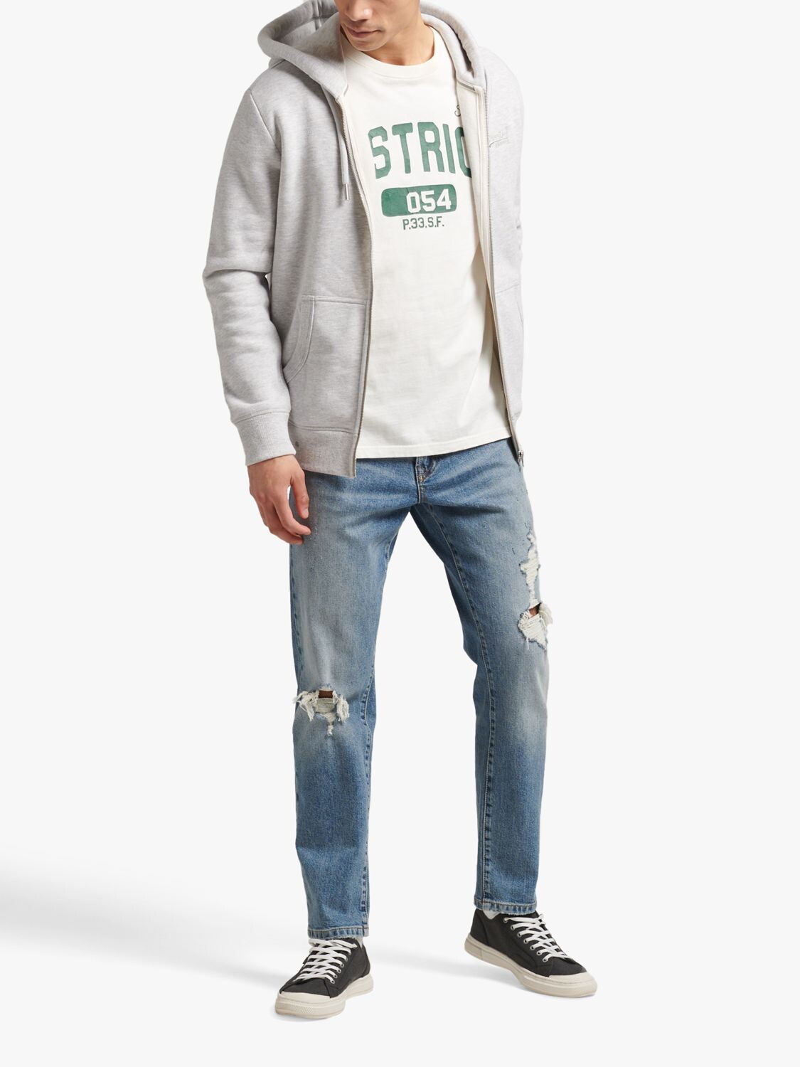 Толстовка на молнии с вышитым винтажным логотипом из органического хлопка Superdry, ледниковый серый мергель
Толстовка на молнии с вышитым винтажным логотипом из органического хлопка Superdry, ледниковый серый мергель