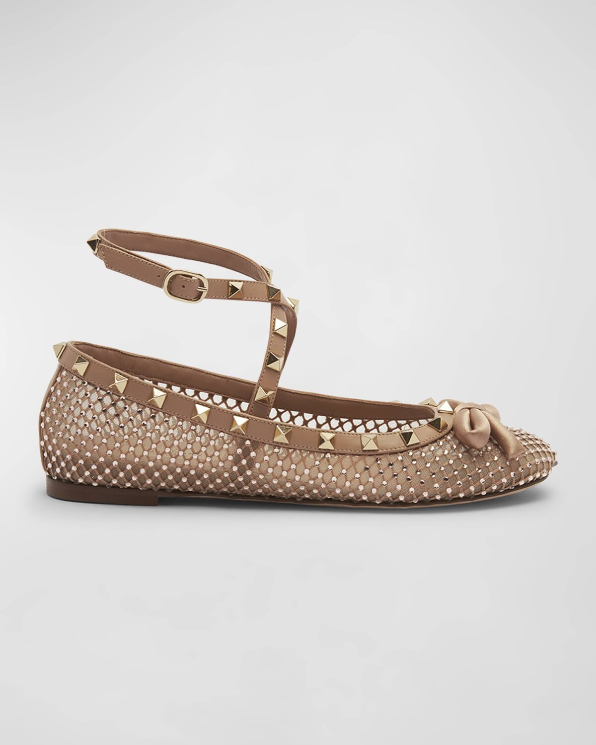 Балетки Rockstud с сеткой и ремешками на щиколотке Valentino Garavani, цвет Silk/Rose Cannelle
Балетки Rockstud с сеткой и ремешками на щиколотке Valentino Garavani, цвет Silk/Rose Cannelle