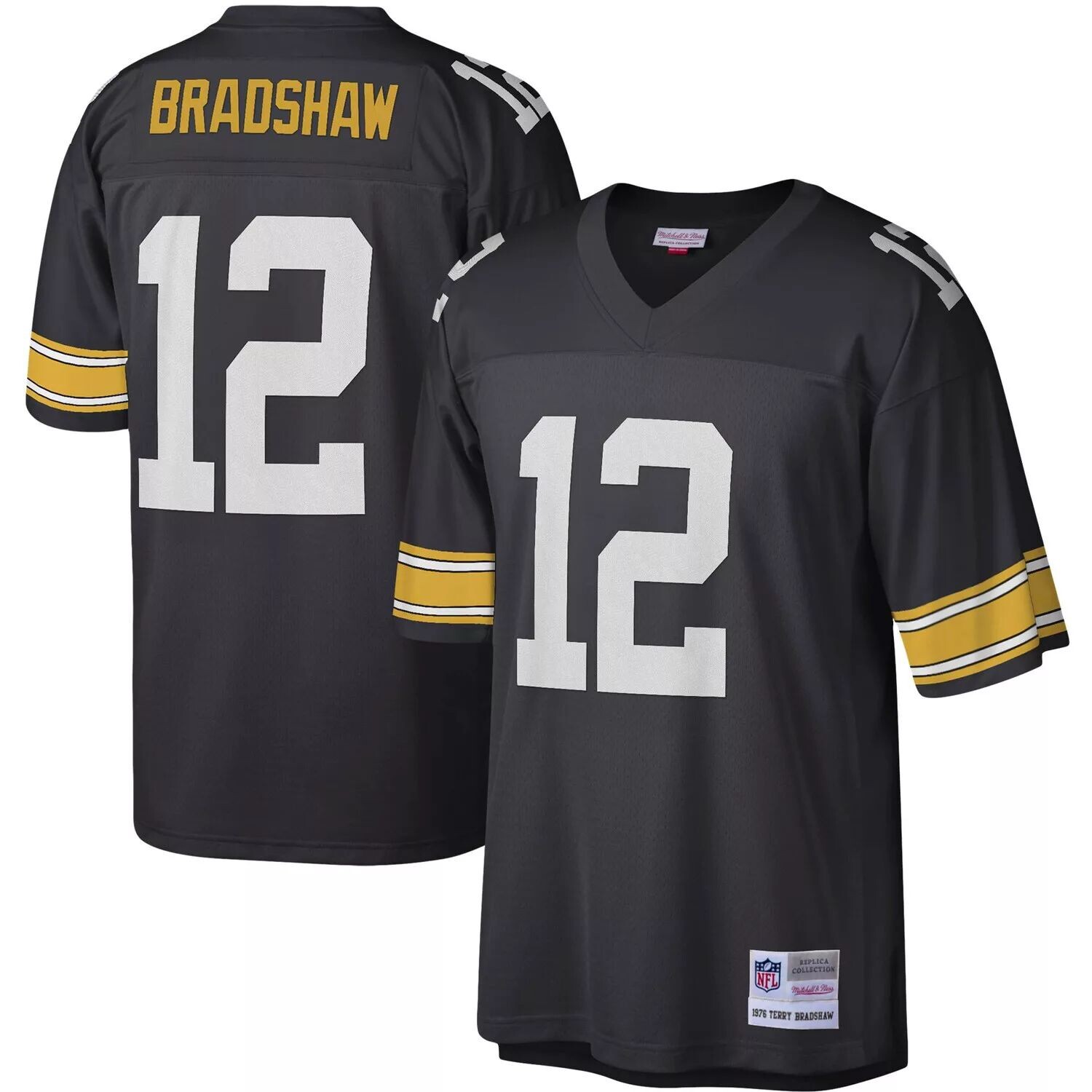 Мужская футболка Mitchell & Ness Terry Bradshaw Black Pittsburgh Steelers Legacy Replica Джерси
Мужская футболка Mitchell & Ness Terry Bradshaw Black Pittsburgh Steelers Legacy Replica Джерси