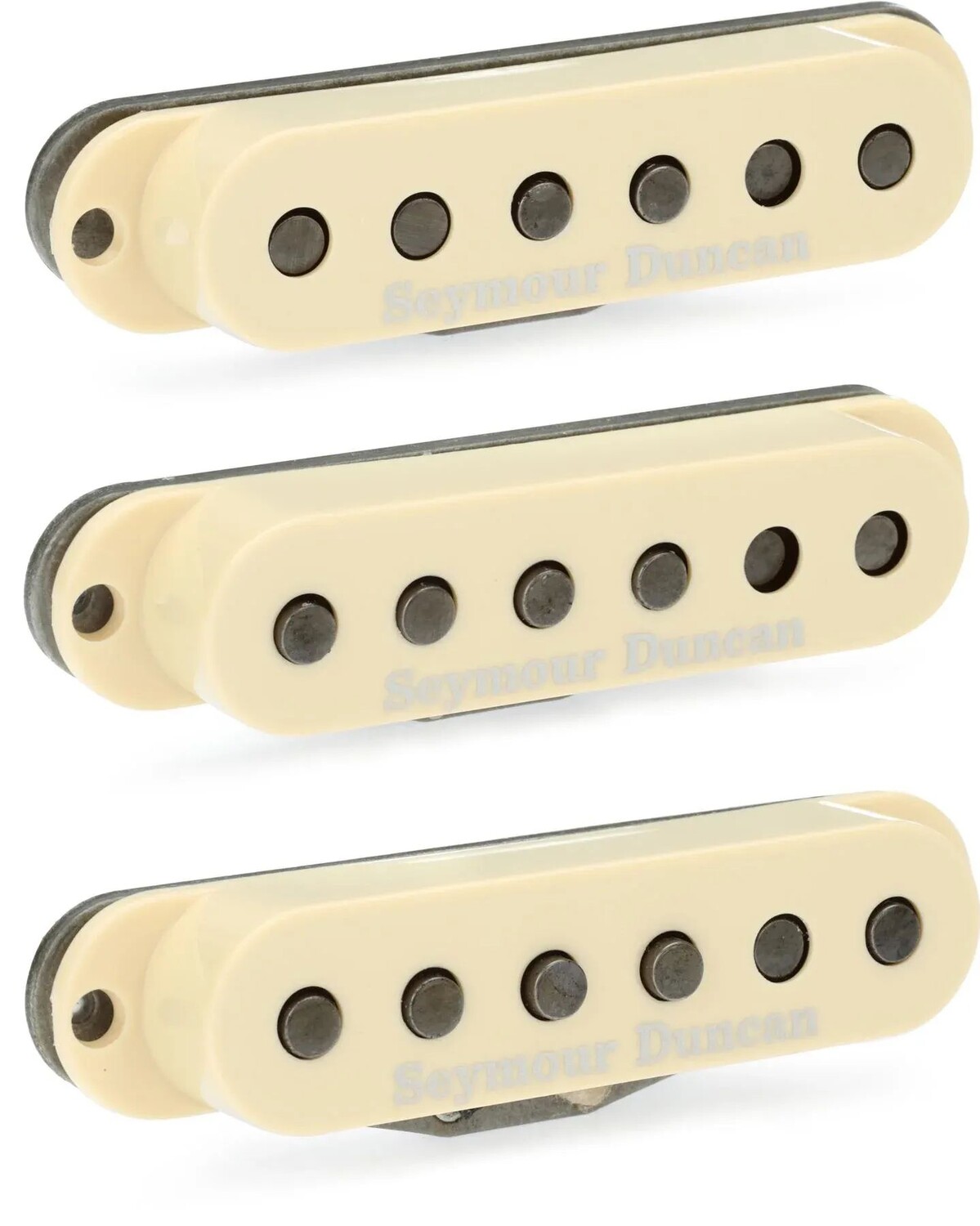 Набор звукоснимателей Seymour Duncan Psychedelic Strat Single-Coil из трех частей — кремовый с логотипом
Набор звукоснимателей Seymour Duncan Psychedelic Strat Single-Coil из трех частей — кремовый с логотипом
