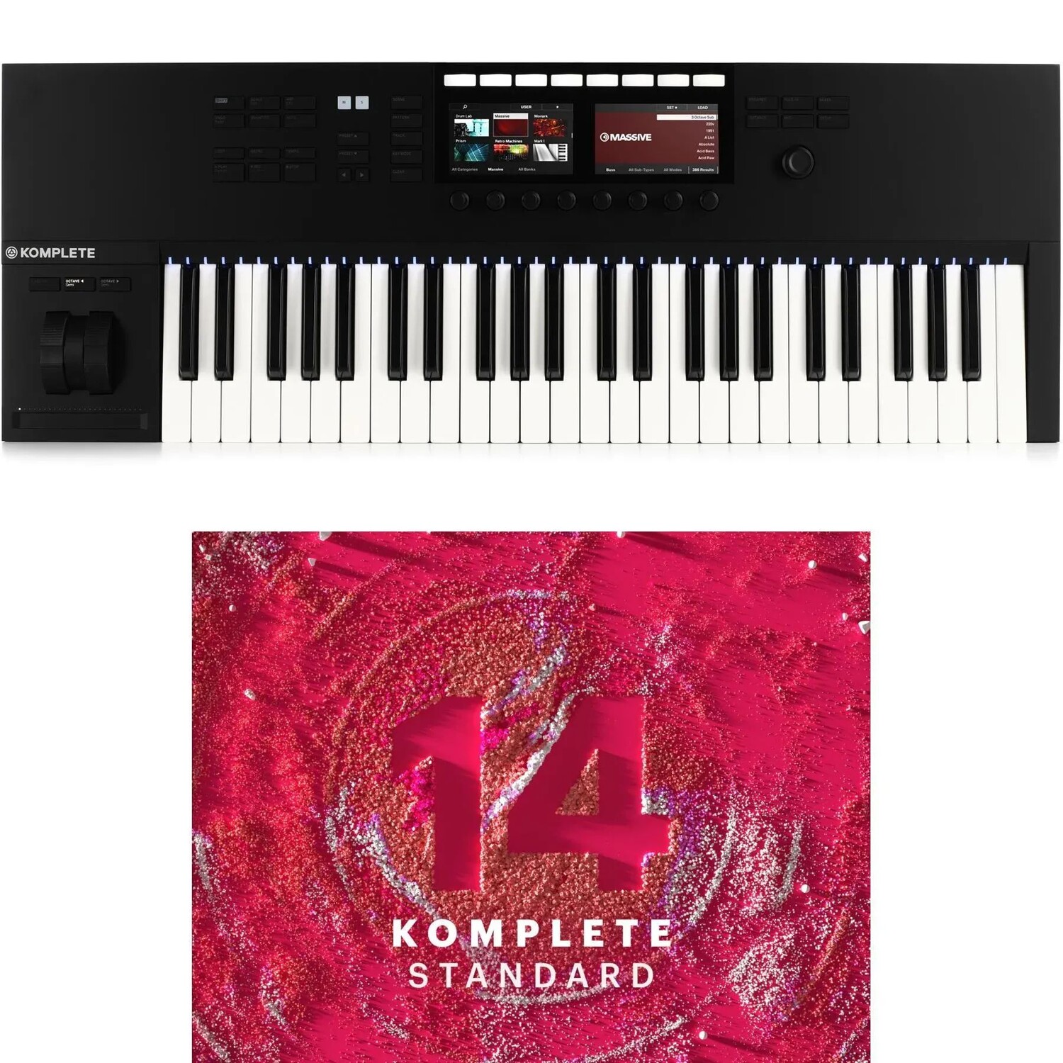Интеллектуальный контроллер клавиатуры Native Instruments Komplete Kontrol S49 с полным стандартным программным обеспечением
Интеллектуальный контроллер клавиатуры Native Instruments Komplete Kontrol S49 с полным стандартным программным обеспечением