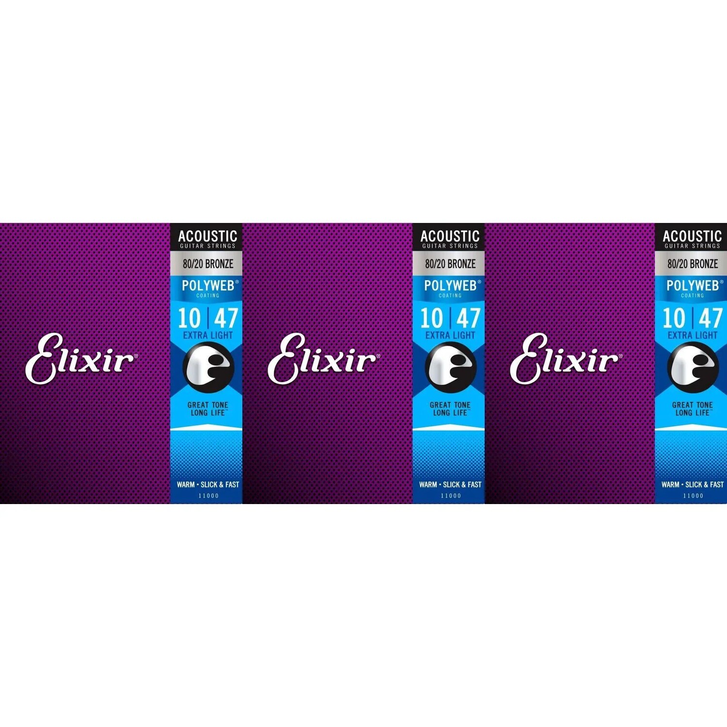 Струны Elixir Strings 11000 Polyweb 80/20 Bronze для акустической гитары — .010-.047 Extra Light (3 шт.)
Струны Elixir Strings 11000 Polyweb 80/20 Bronze для акустической гитары — .010-.047 Extra Light (3 шт.)