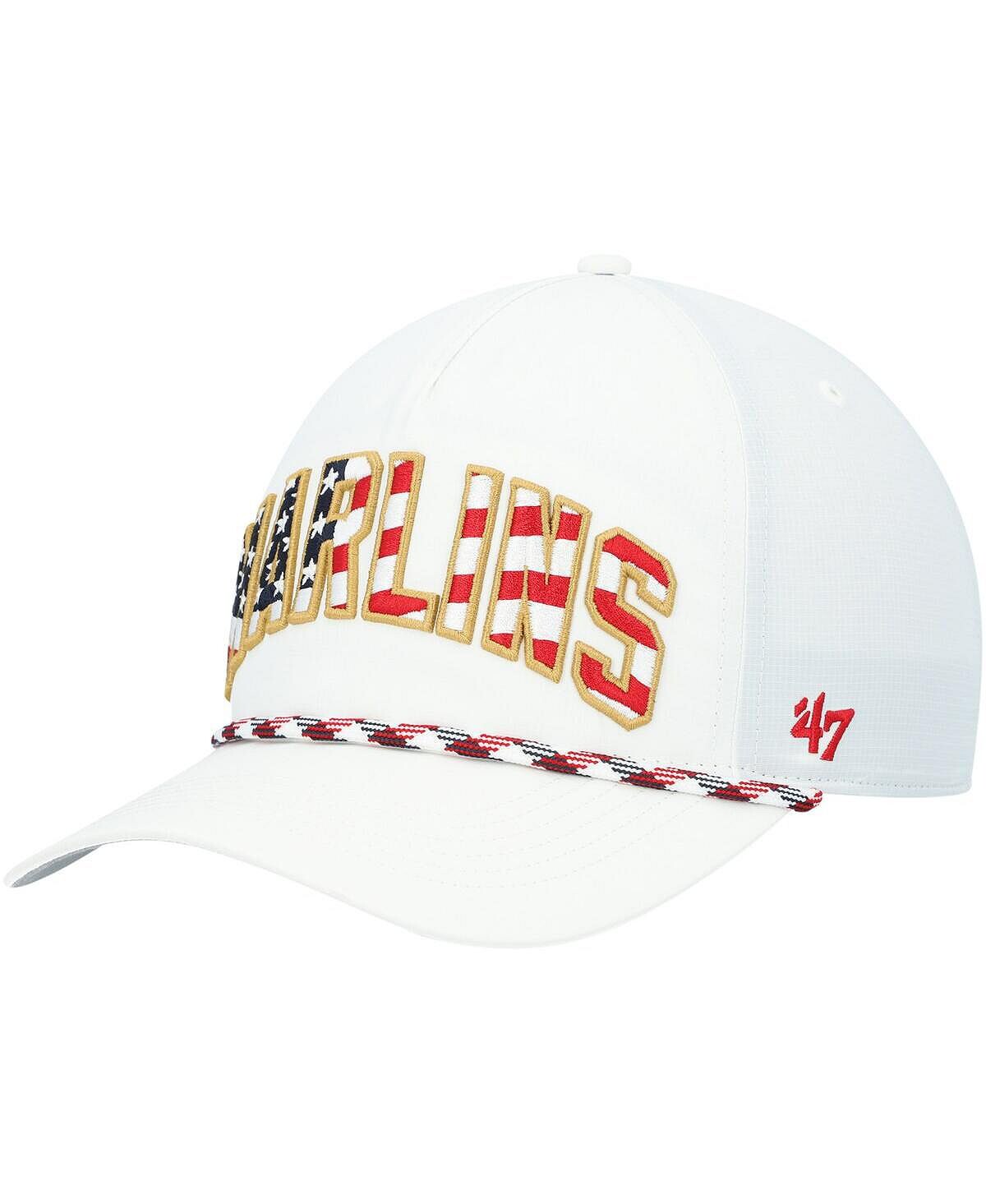 Мужская белая кепка с флагом Miami Marlins '47 Flutter Hitch Snapback '47 Brand
Мужская белая кепка с флагом Miami Marlins '47 Flutter Hitch Snapback '47 Brand