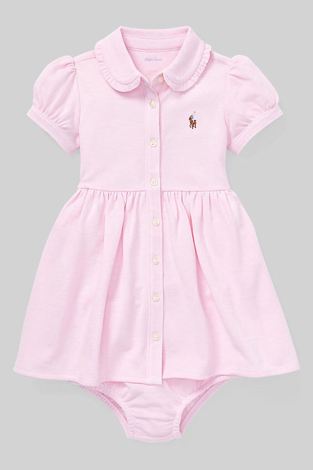 Детское платье-рубашка с короткими рукавами и логотипом Polo Ralph Lauren, розовый
Детское платье-рубашка с короткими рукавами и логотипом Polo Ralph Lauren, розовый