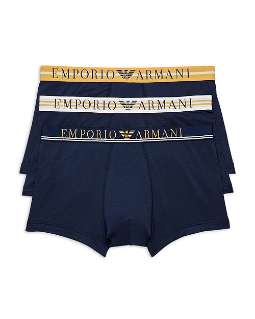 Трусы Armani из хлопковой смеси с логотипом на поясе, 3 шт. Emporio Armani, цвет Blue
Трусы Armani из хлопковой смеси с логотипом на поясе, 3 шт. Emporio Armani, цвет Blue