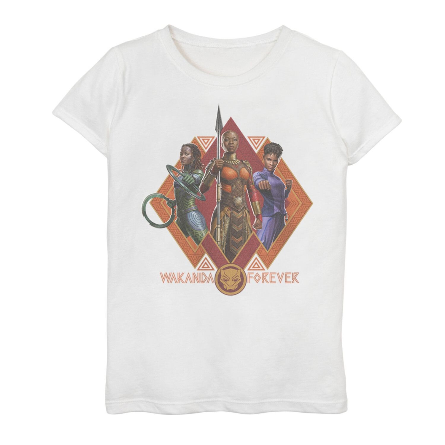 Футболка с графическим рисунком «Marvel Wakanda Forever Okoye Shuri and Nakia» для девочек 7–16 лет Licensed Character
Футболка с графическим рисунком «Marvel Wakanda Forever Okoye Shuri and Nakia» для девочек 7–16 лет Licensed Character