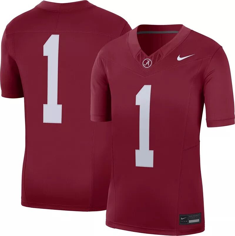 Мужская футбольная майка Nike Alabama Crimson Tide #1 Crimson Dri-FIT Limited VF
Мужская футбольная майка Nike Alabama Crimson Tide #1 Crimson Dri-FIT Limited VF