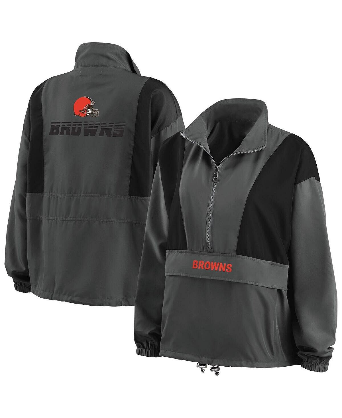 Женская темно-серая складная куртка с молнией до половины Cleveland Browns Popover WEAR by Erin Andrews
Женская темно-серая складная куртка с молнией до половины Cleveland Browns Popover WEAR by Erin Andrews