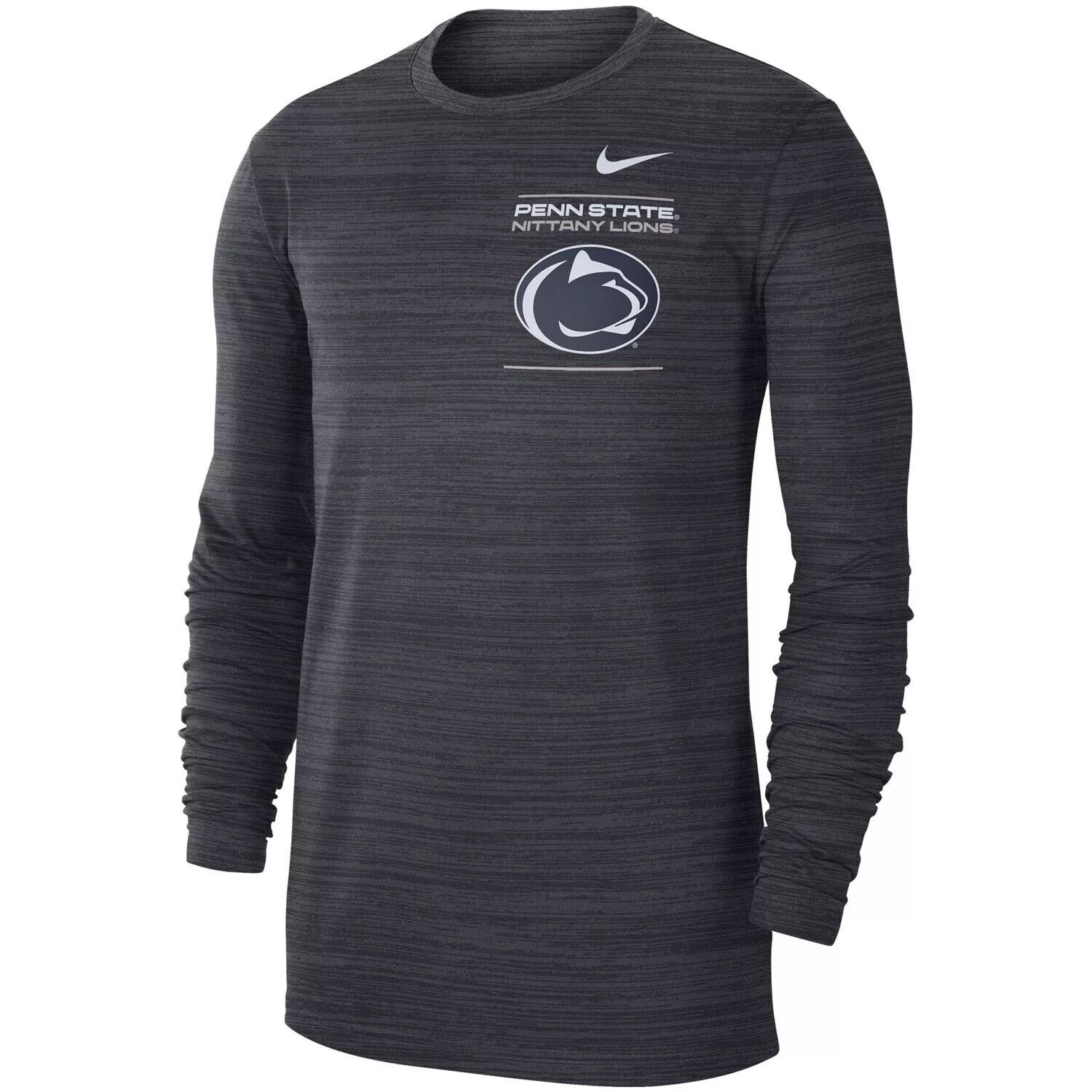 Мужская антрацитовая футболка с длинным рукавом Penn State Nittany Lions 2021 Sideline Velocity Performance Nike
Мужская антрацитовая футболка с длинным рукавом Penn State Nittany Lions 2021 Sideline Velocity Performance Nike