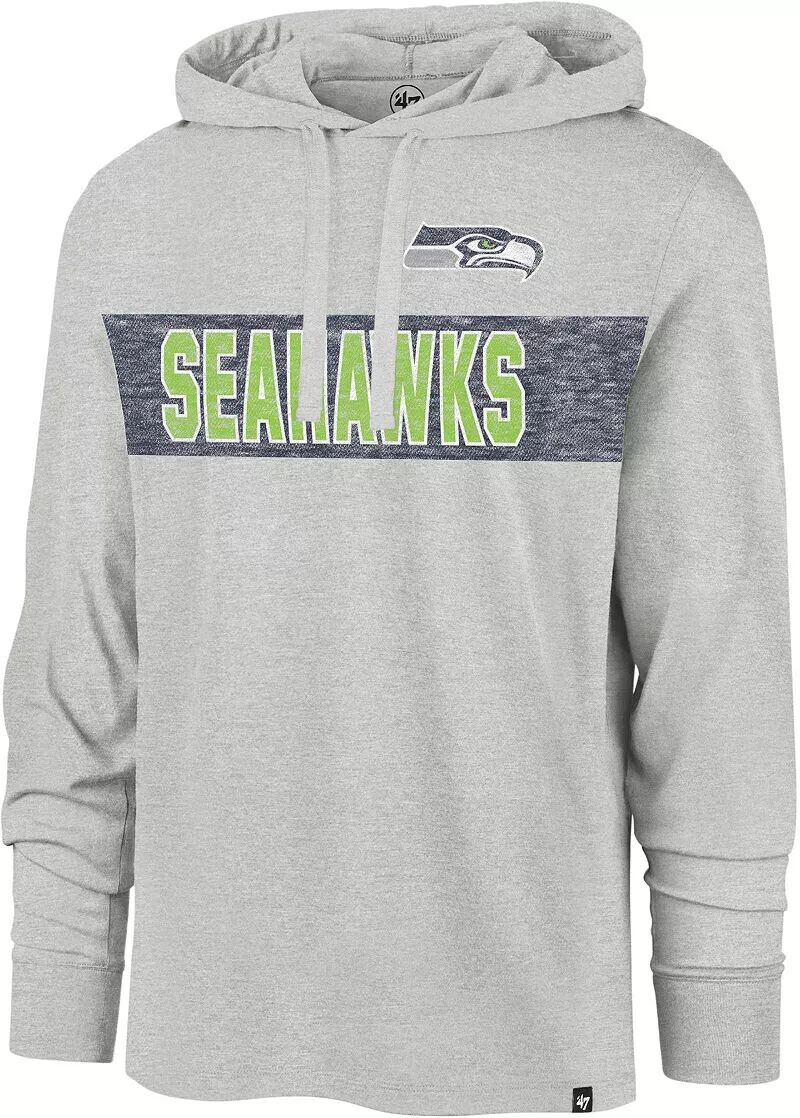 Мужская серая толстовка с капюшоном и длинными рукавами '47 Seattle Seahawks Franklin
Мужская серая толстовка с капюшоном и длинными рукавами '47 Seattle Seahawks Franklin