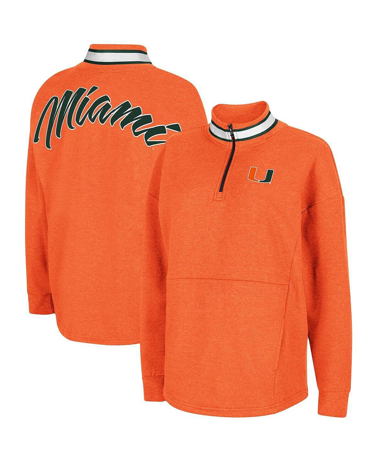 Женская оранжевая флисовая куртка Miami Hurricanes Alice 2-Hit с молнией на четверть Colosseum
Женская оранжевая флисовая куртка Miami Hurricanes Alice 2-Hit с молнией на четверть Colosseum