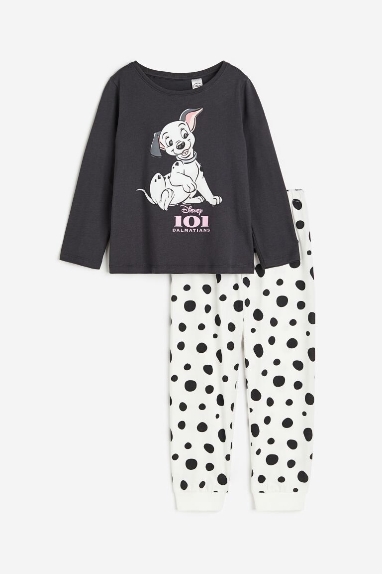 Пижамный комплект H&M Disney 101 Dalmatians Jersey, 2 предмета, темно-серый/белый
Пижамный комплект H&M Disney 101 Dalmatians Jersey, 2 предмета, темно-серый/белый