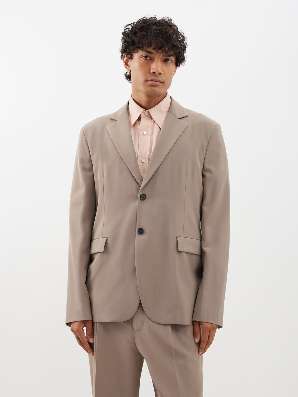 Однобортный костюмный пиджак jantiber из тканого материала Acne Studios, бежевый
Однобортный костюмный пиджак jantiber из тканого материала Acne Studios, бежевый