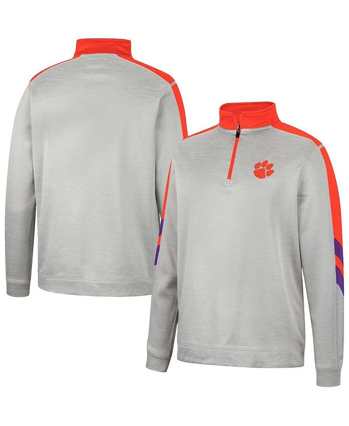 Мужская серо-оранжевая флисовая куртка с молнией четверти Clemson Tigers Bushwood Colosseum, серый
Мужская серо-оранжевая флисовая куртка с молнией четверти Clemson Tigers Bushwood Colosseum, серый