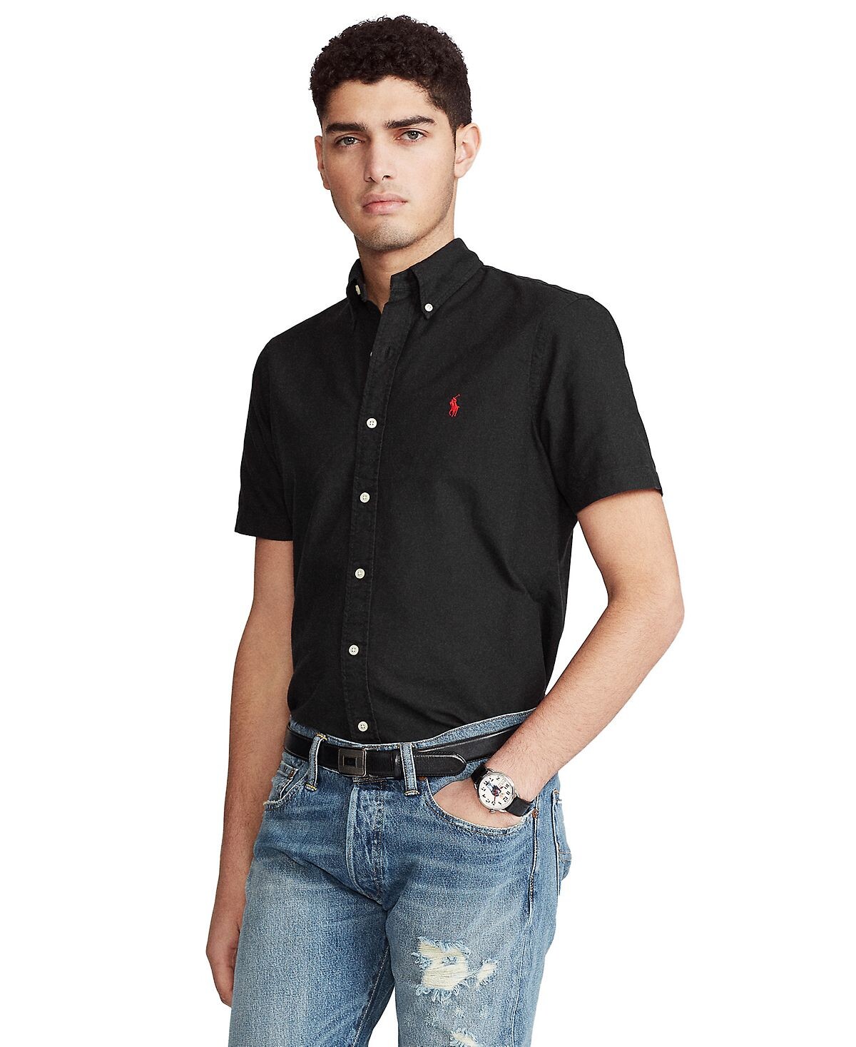 Мужская оксфордская рубашка классического кроя с коротким рукавом Polo Ralph Lauren
Мужская оксфордская рубашка классического кроя с коротким рукавом Polo Ralph Lauren