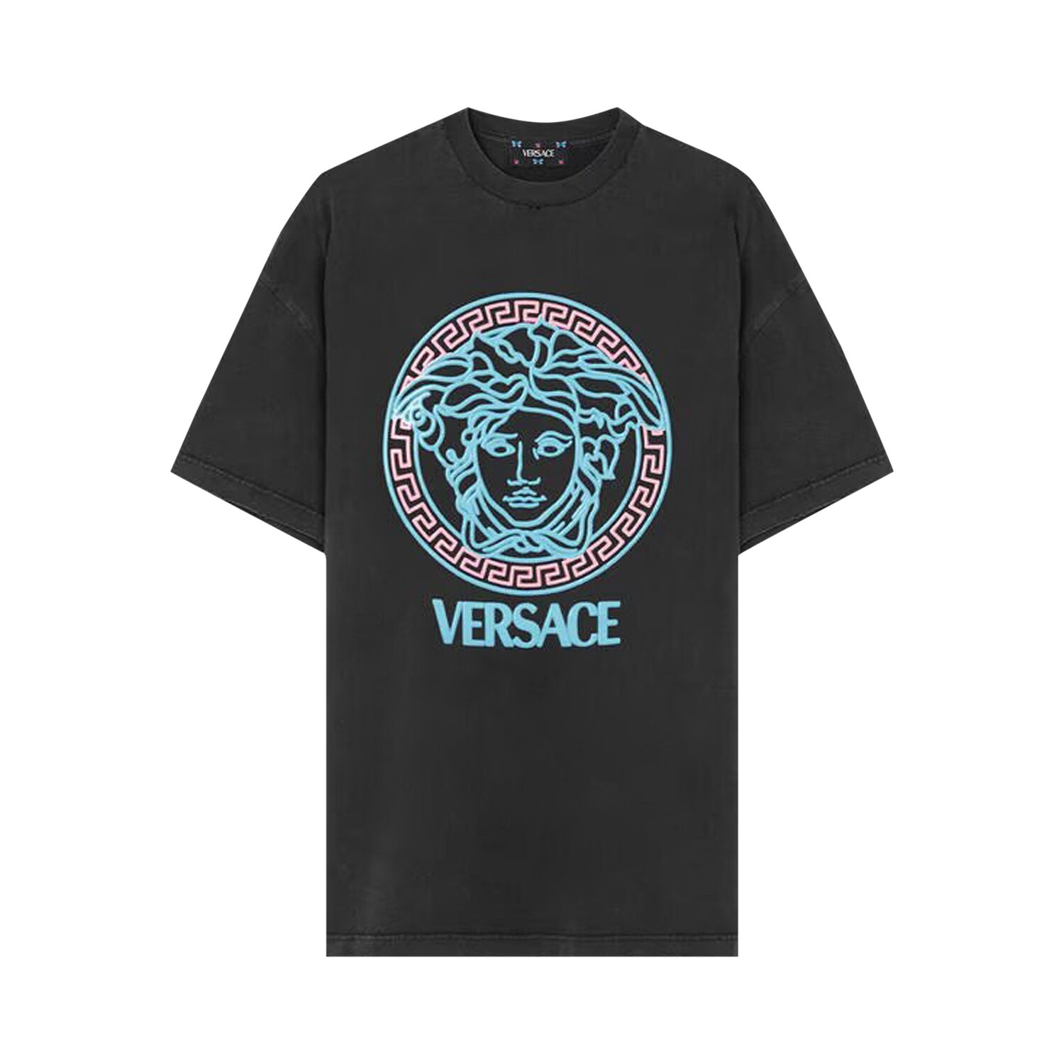 Футболка Versace с логотипом Черный/Неоново-лазурный/Неоново-розовый, Черный;серый
Футболка Versace с логотипом Черный/Неоново-лазурный/Неоново-розовый, Черный;серый