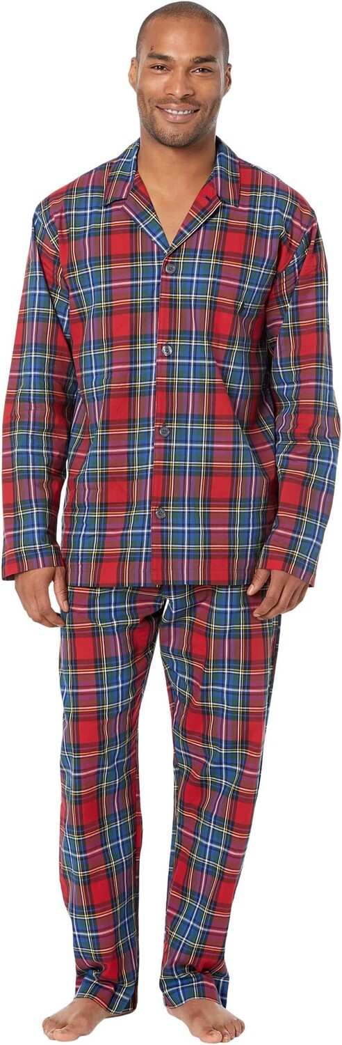 Сложенный тканый пижамный топ с длинными рукавами и пижамные брюки Polo Ralph Lauren, цвет Bistro Plaid/Polo Black Pony Print
Сложенный тканый пижамный топ с длинными рукавами и пижамные брюки Polo Ralph Lauren, цвет Bistro Plaid/Polo Black Pony Print