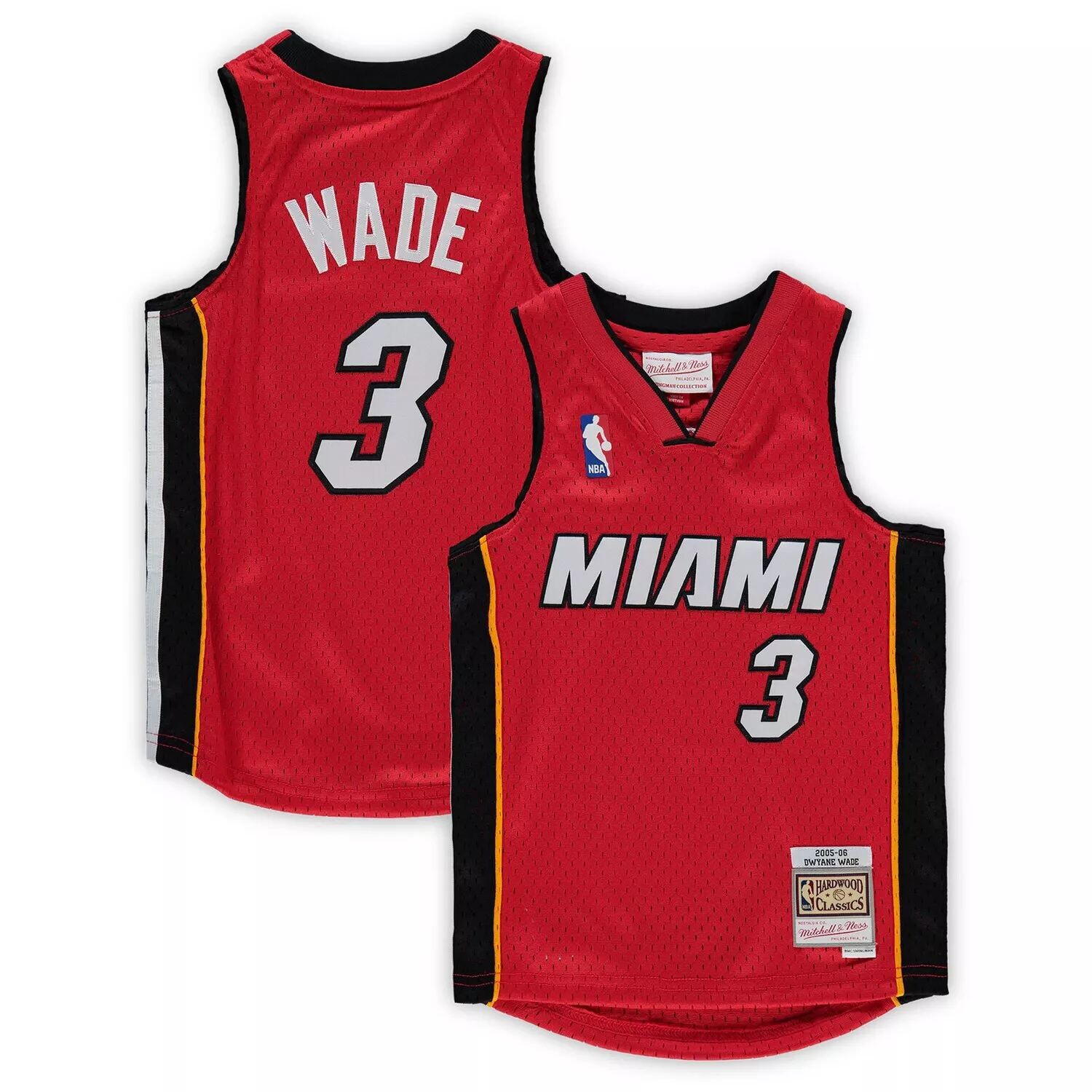 Дошкольная форма Mitchell & Ness Dwyane Wade Red Miami Heat 2005-06, футболка игрока Hardwood Classics Unbranded
Дошкольная форма Mitchell & Ness Dwyane Wade Red Miami Heat 2005-06, футболка игрока Hardwood Classics Unbranded