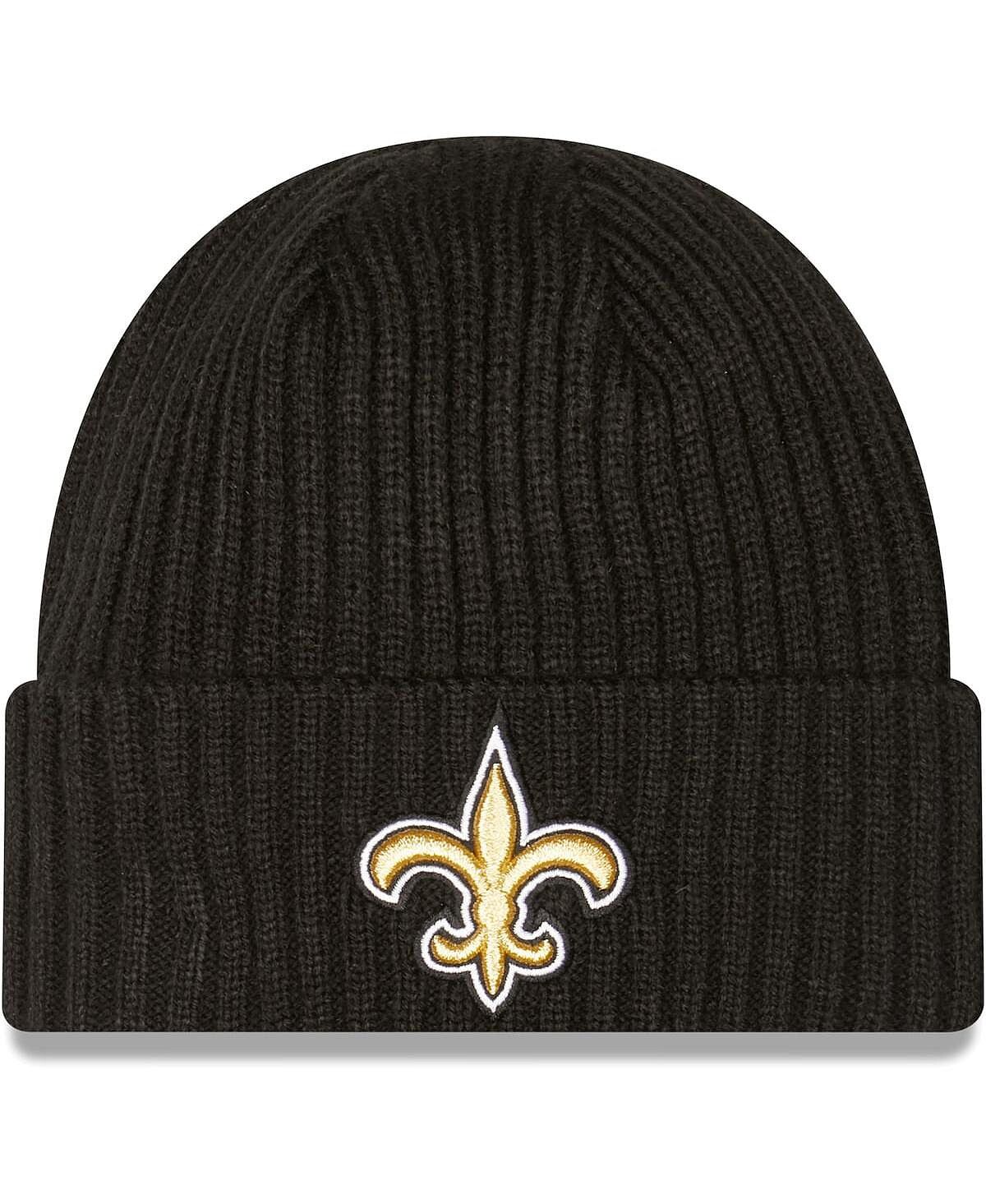 Мужская черная классическая вязаная шапка New Orleans Saints Team Core с манжетами New Era
Мужская черная классическая вязаная шапка New Orleans Saints Team Core с манжетами New Era