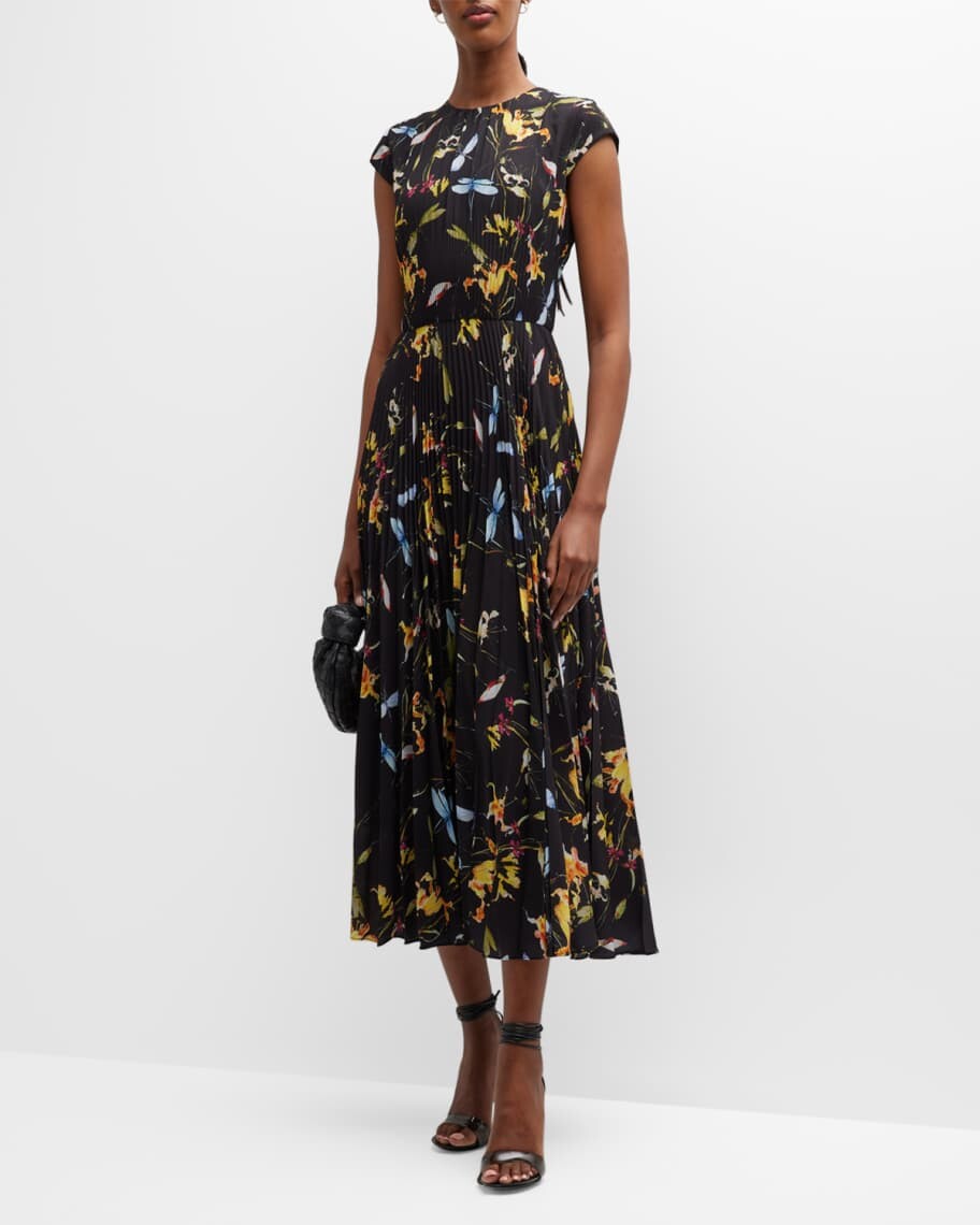 Двустороннее плиссированное платье миди с цветочным принтом Jason Wu Collection
Двустороннее плиссированное платье миди с цветочным принтом Jason Wu Collection
