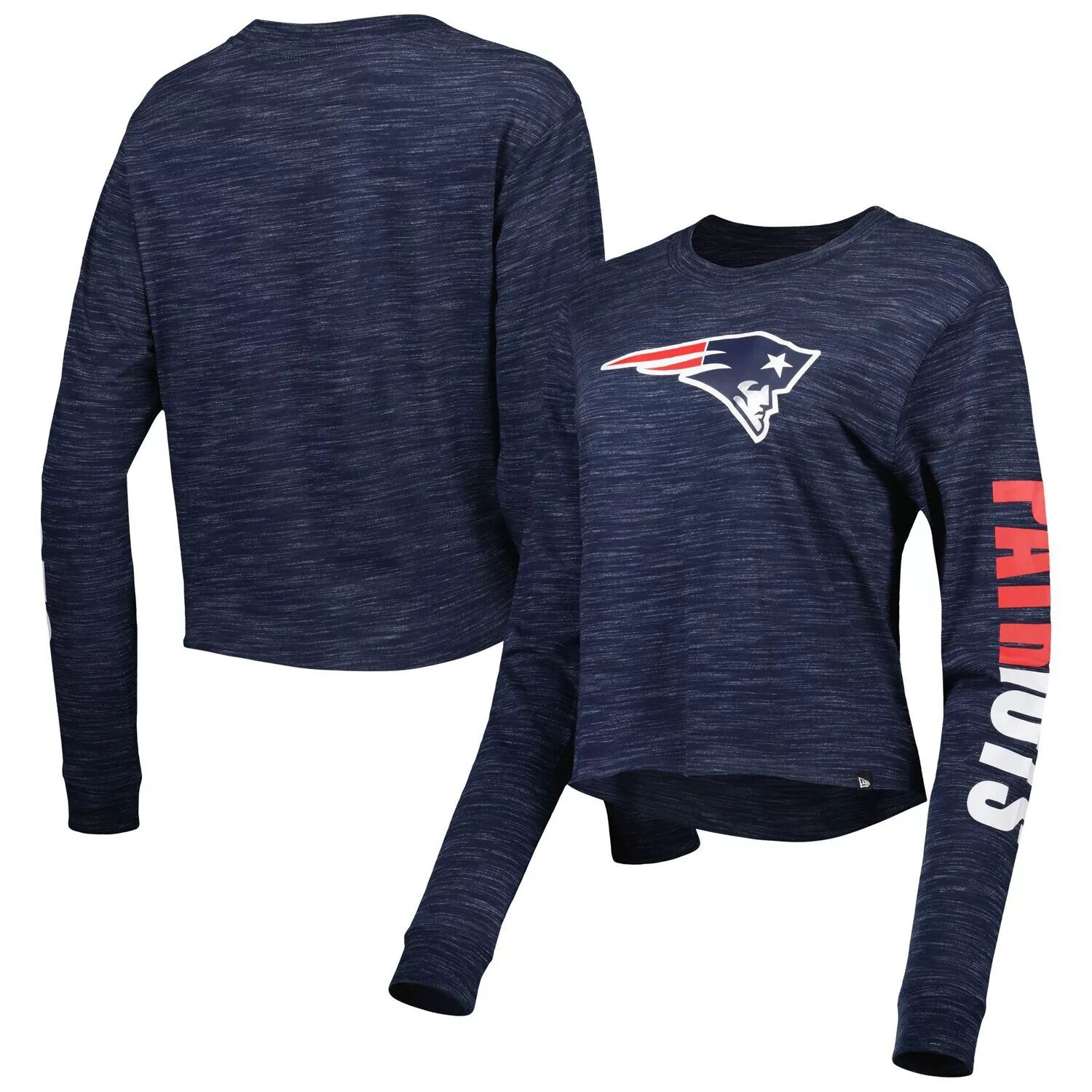 Женская укороченная футболка с длинными рукавами New Era Navy New England Patriots New Era
Женская укороченная футболка с длинными рукавами New Era Navy New England Patriots New Era