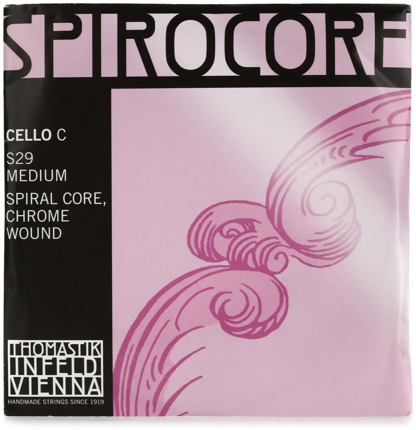 Thomastik-Infeld S29 Spirocore C-струна для виолончели C — размер 4/4 с хромированной обмоткой
Thomastik-Infeld S29 Spirocore C-струна для виолончели C — размер 4/4 с хромированной обмоткой