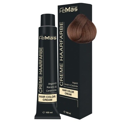 FemMas Hair Color Medium Blonde Gold 7.3 Профессиональная крем-краска для волос с аргановым маслом, кератином и керамидами 100мл
FemMas Hair Color Medium Blonde Gold 7.3 Профессиональная крем-краска для волос с аргановым маслом, кератином и керамидами 100мл