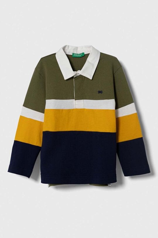 Детская хлопковая футболка с длинными рукавами United Colors of Benetton, мультиколор
Детская хлопковая футболка с длинными рукавами United Colors of Benetton, мультиколор