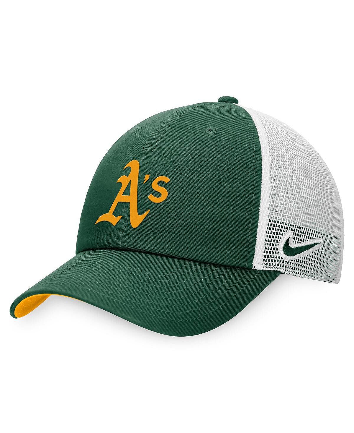 Мужская зелено-белая регулируемая кепка дальнобойщика Oakland Athletics Heritage86 Nike
Мужская зелено-белая регулируемая кепка дальнобойщика Oakland Athletics Heritage86 Nike